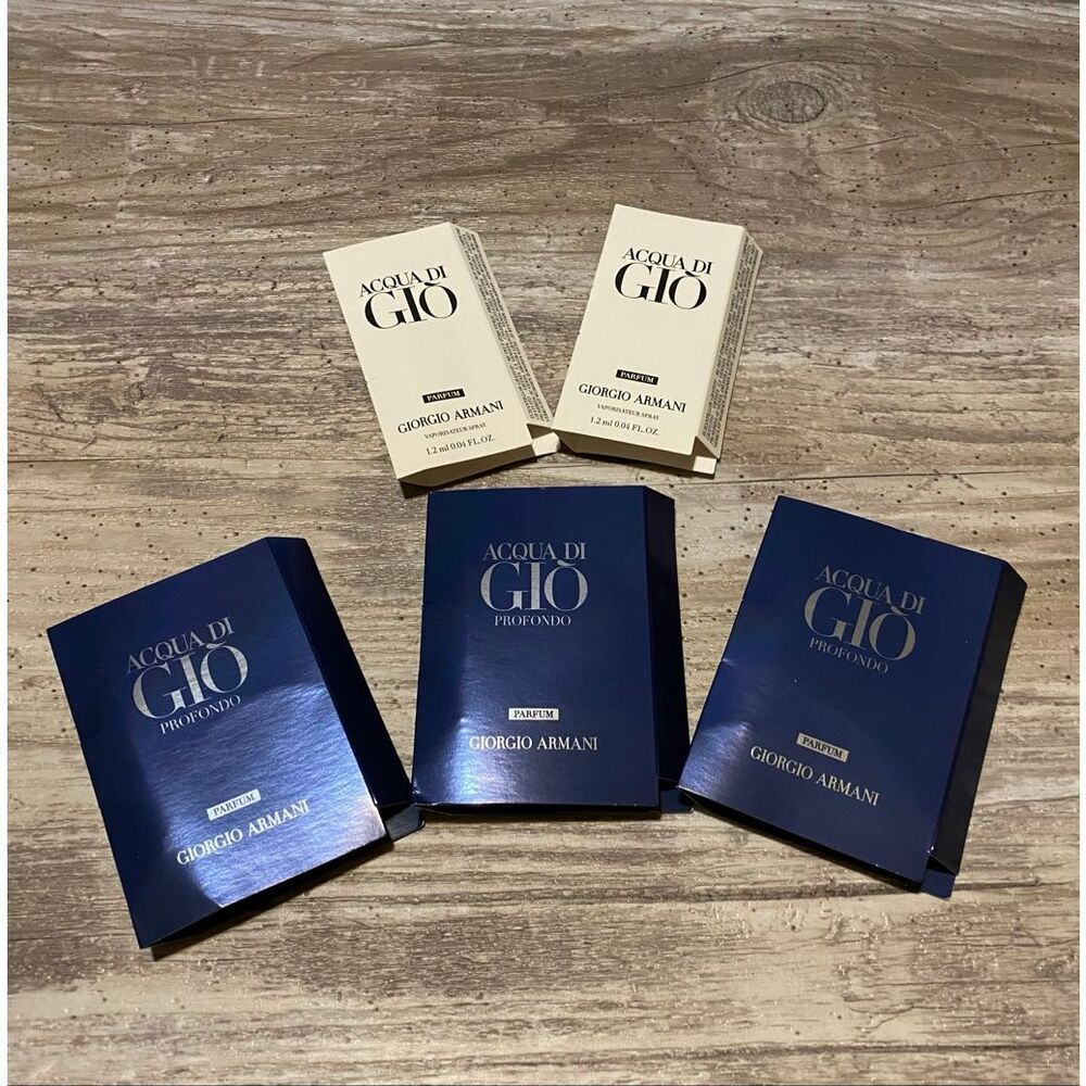 Giorgio Armani Acquaintance Di Gio Sample Lot Mens Cologne